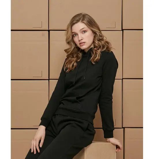 Felpa con cappuccio basic donna Build Your Brand Basic