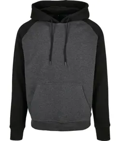 Felpa con cappuccio basica raglan Build Your Brand Basic