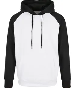 Felpa con cappuccio basica raglan Build Your Brand Basic