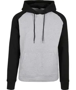 Felpa con cappuccio basica raglan Build Your Brand Basic