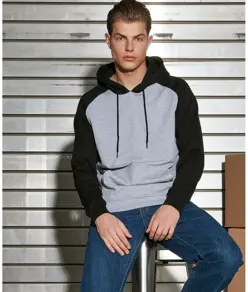 Felpa con cappuccio basica raglan Build Your Brand Basic