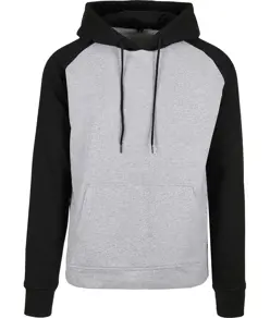 Felpa con cappuccio basica raglan Build Your Brand Basic