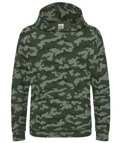 Felpa con cappuccio camo bambino JustHoods