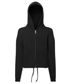 Felpa con cappuccio cropped oversize full zip riciclata bambino TriDri® TriDri