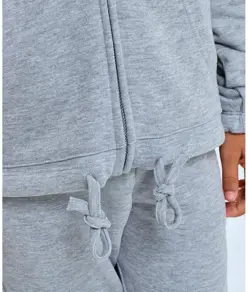 Felpa con cappuccio cropped oversize full zip riciclata bambino TriDri® TriDri