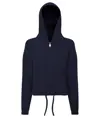 Felpa con cappuccio cropped oversize full zip riciclata bambino TriDri® TriDri