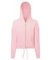 Felpa con cappuccio cropped oversize full zip riciclata bambino TriDri® TriDri