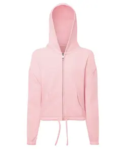 Felpa con cappuccio cropped oversize full zip riciclata bambino TriDri® TriDri