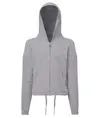 Felpa con cappuccio cropped oversize full zip riciclata bambino TriDri® TriDri