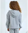 Felpa con cappuccio cropped oversize full zip riciclata bambino TriDri® TriDri