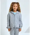 Felpa con cappuccio cropped oversize full zip riciclata bambino TriDri® TriDri