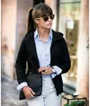 Felpa con cappuccio double-face premium donna Hampton Nimbus