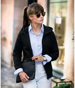 Felpa con cappuccio double-face premium donna Hampton Nimbus