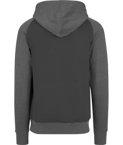Felpa con cappuccio e maniche raglan Build Your Brand