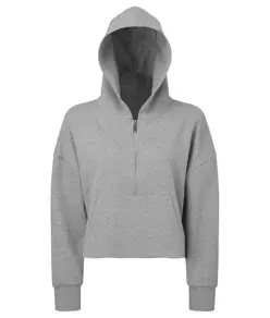 Felpa con cappuccio e mezza zip da donna TriDri® TriDri