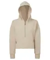 Felpa con cappuccio e mezza zip da donna TriDri® TriDri