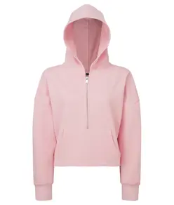 Felpa con cappuccio e mezza zip da donna TriDri® TriDri