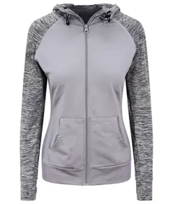 Felpa con cappuccio e zip a contrasto cool donna AWDis Just Cool