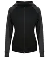 Felpa con cappuccio e zip a contrasto cool donna AWDis Just Cool