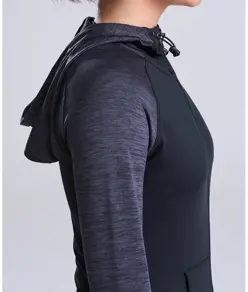 Felpa con cappuccio e zip a contrasto cool donna AWDis Just Cool