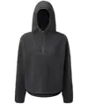 Felpa con cappuccio e zip a ¼ in sherpa TriDri® da donna TriDri