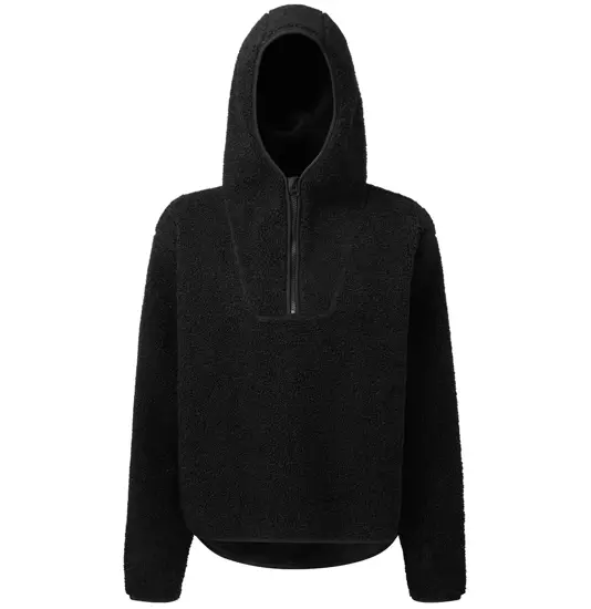 Felpa con cappuccio e zip a ¼ in sherpa TriDri® da donna TriDri
