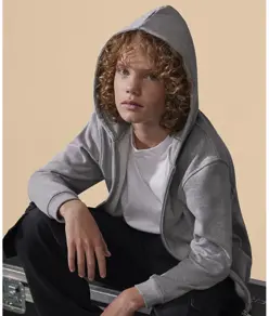 Felpa con cappuccio e zip bambino B&C ID.334 B&C Collection