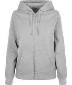 Felpa con cappuccio e zip basic donna Build Your Brand Basic