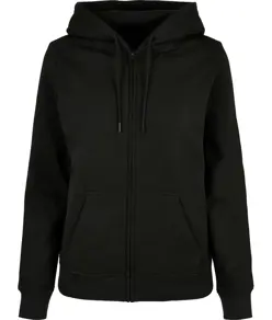 Felpa con cappuccio e zip basic donna Build Your Brand Basic