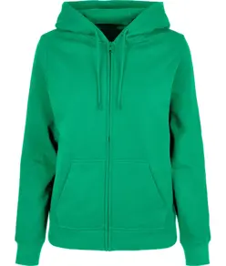 Felpa con cappuccio e zip basic donna Build Your Brand Basic