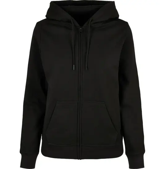 Felpa con cappuccio e zip basic donna Build Your Brand Basic