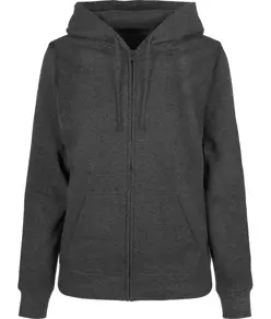 Felpa con cappuccio e zip basic donna Build Your Brand Basic