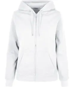 Felpa con cappuccio e zip basic donna Build Your Brand Basic