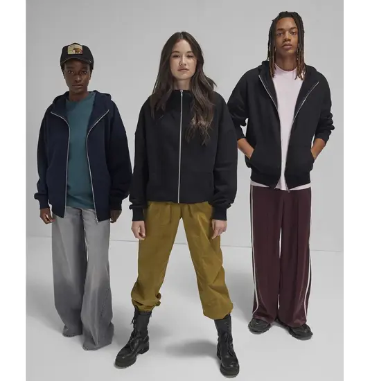Felpa con cappuccio e zip B&C Influence B&C Collection