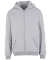 Felpa con cappuccio e zip dal taglio comodo Build Your Brand
