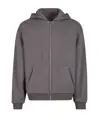 Felpa con cappuccio e zip in pile soffice Build Your Brand
