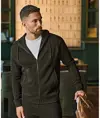 Felpa con cappuccio e zip intera a costine interlock (5508) Tee Jays