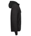 Felpa con cappuccio e zip intera a costine interlock (5508) Tee Jays