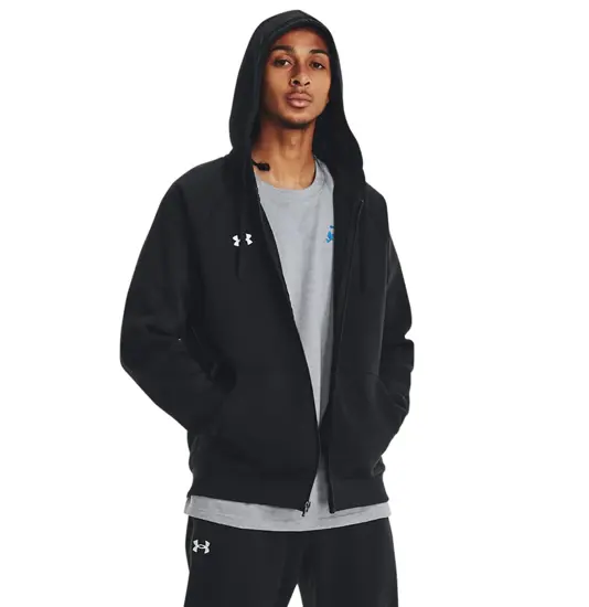 Felpa con cappuccio e zip intera in pile Rival Under Armour