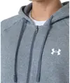 Felpa con cappuccio e zip intera in pile Rival Under Armour