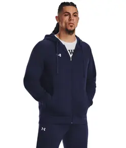 Felpa con cappuccio e zip intera in pile Rival Under Armour