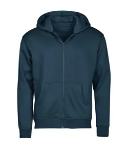 Felpa con cappuccio e zip intera senza etichetta (5154) Tee Jays