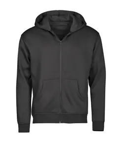 Felpa con cappuccio e zip intera senza etichetta (5154) Tee Jays