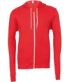 Felpa con cappuccio e zip intera unisex in pile di policotone Bella Canvas