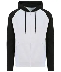 Felpa con cappuccio e zip stile baseball JustHoods