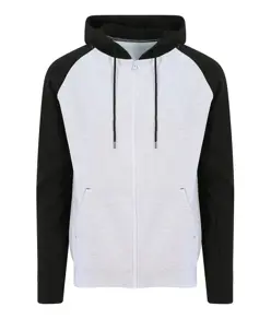 Felpa con cappuccio e zip stile baseball JustHoods