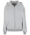 Felpa con cappuccio e zip taglio comodo da donna Build Your Brand