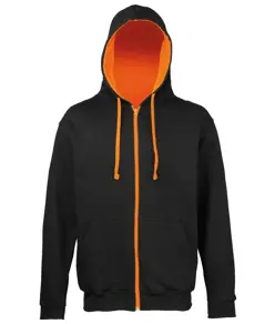 Felpa con cappuccio e zip Varsity JustHoods