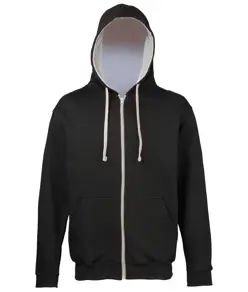 Felpa con cappuccio e zip Varsity JustHoods