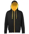 Felpa con cappuccio e zip Varsity JustHoods